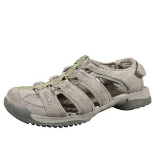 Clarks Privo Vapor Mist Womens 7 Leather Fisherman Sandals Comfort Everyday